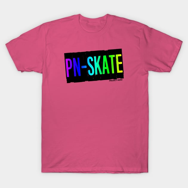 Project-Nerd Skate Rainbow T-Shirt by Project-Nerd